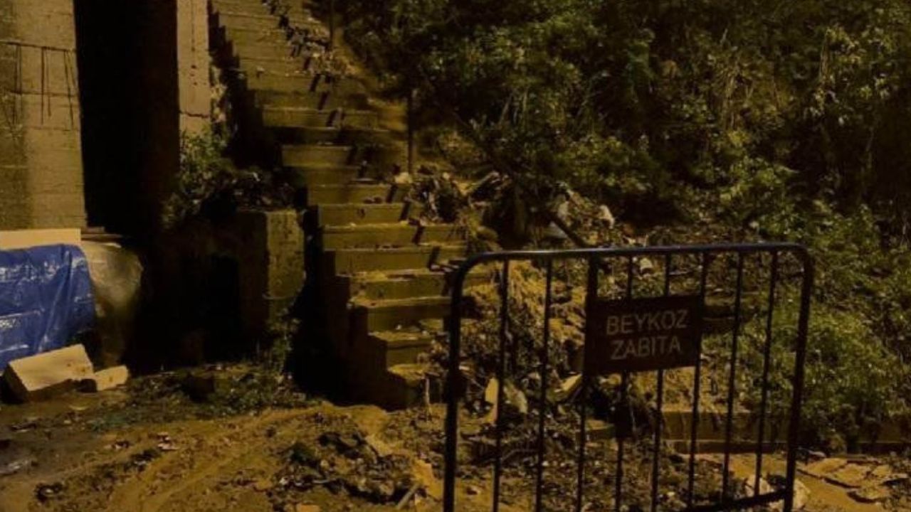 Yoğun yağış sonrası İstanbul'da toprak kayması: Binalar tahliye edildi