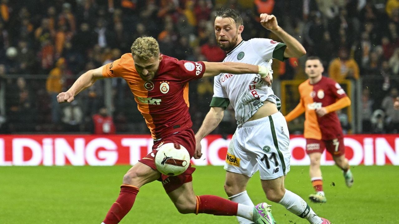 Galatasaray ikinci 45'te Konyaspor'u mağlup etti