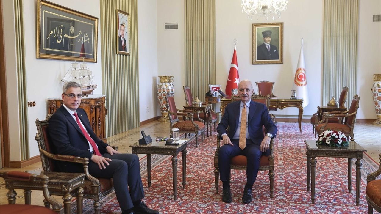 TBMM Başkanı Kurtulmuş Sağlık Bakanı Memişoğlu'nu Ağırladı