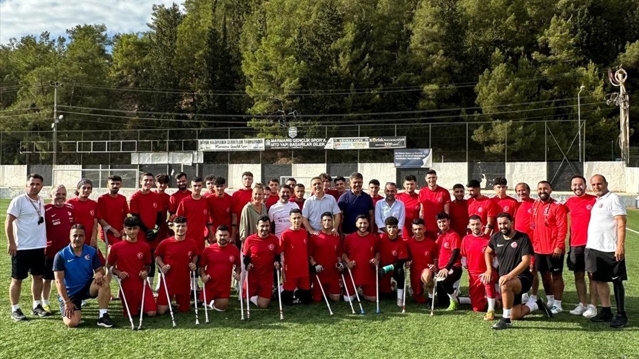 Ampute Futbol Milli Takımı Gelişim Kampı Marmaris'te Başladı