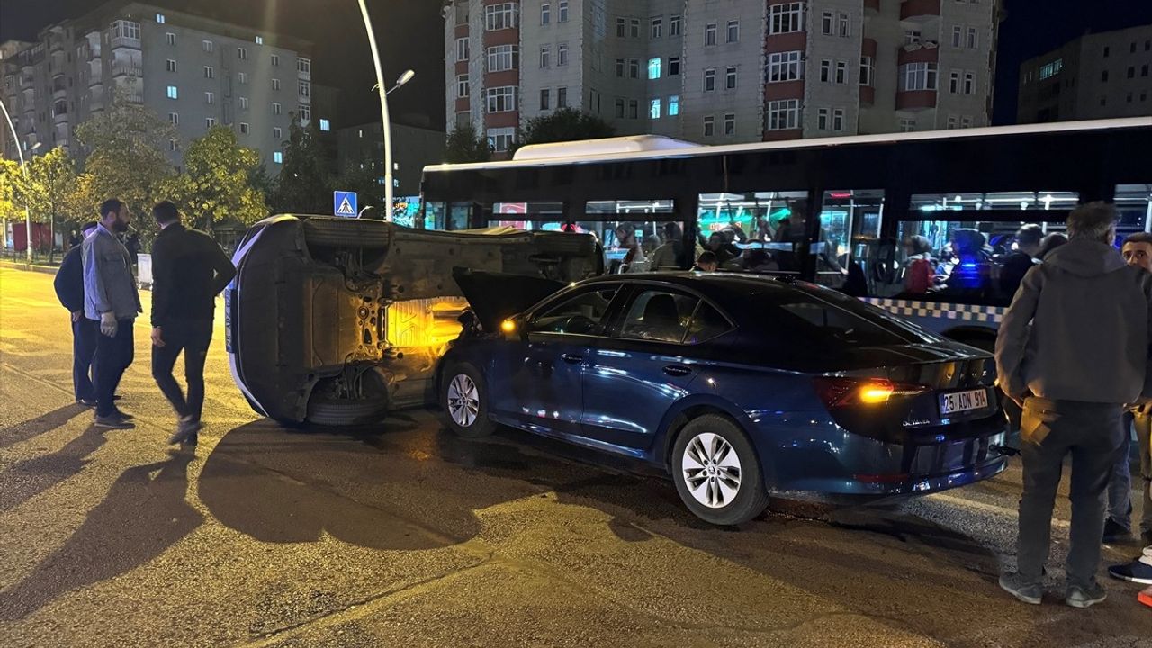 Erzurum'da Trafik Kazası: 6 Yaralı