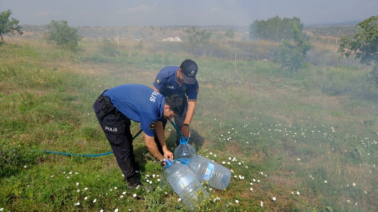 Kırklareli'nde Anız Yangını Kontrol Altına Alındı