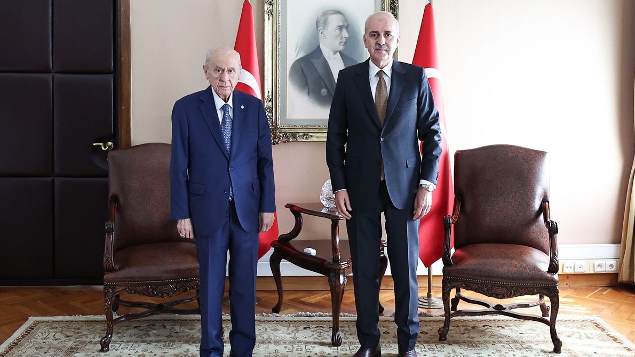 TBMM Başkanı Kurtulmuş, MHP Lideri Bahçeli'yle Görüştü