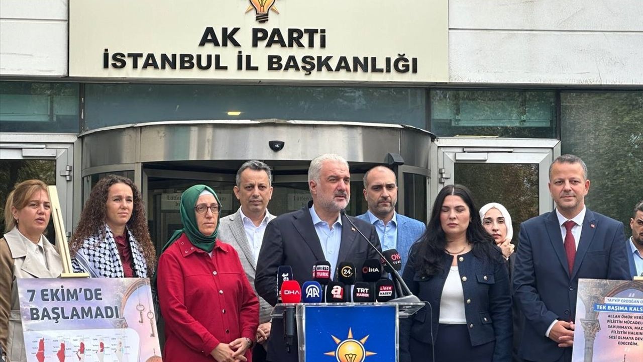AK Parti İstanbul İl Başkanlığı'ndan İsrail'e Sert Tepki