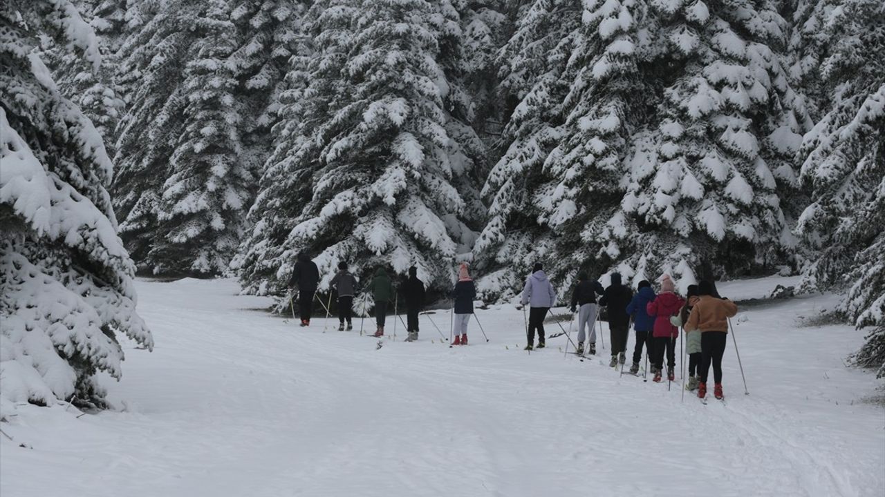 Bolu'da Kayaklı Koşu Sporcuları Antrenmanlara Başladı