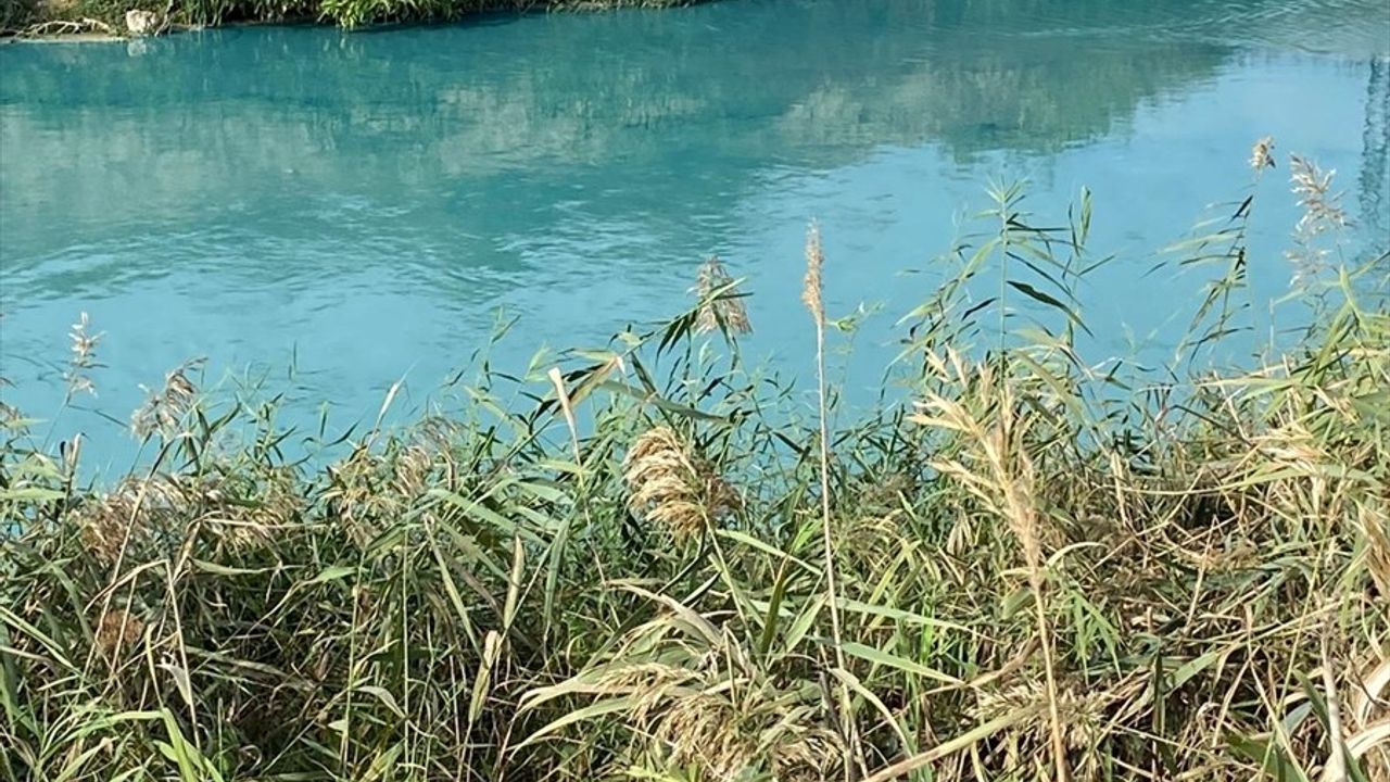 Çorlu Deresi'nde Turkuaz Renk Değişimi