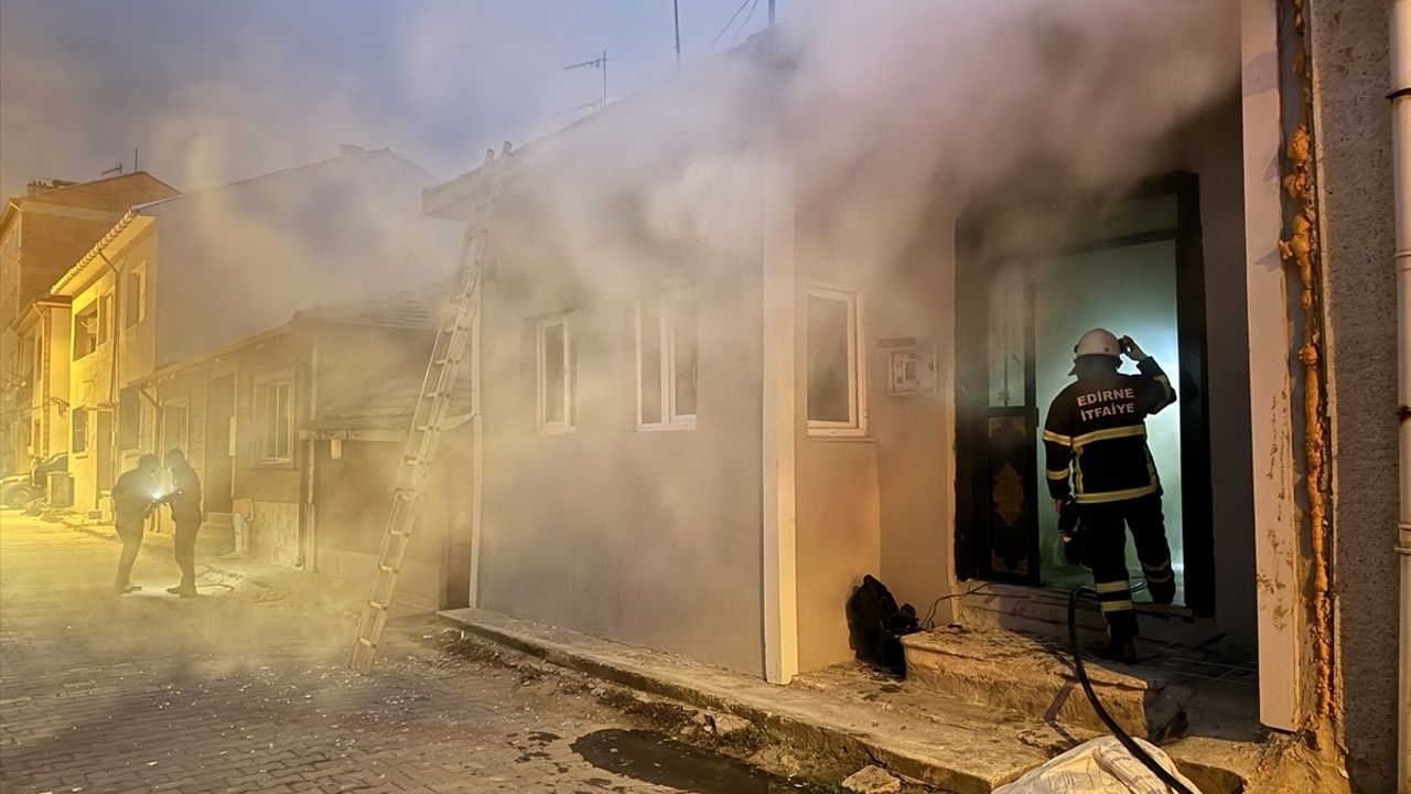 Edirne'de Evi Ateşe Veren Mülk Sahibinden Şok Olay