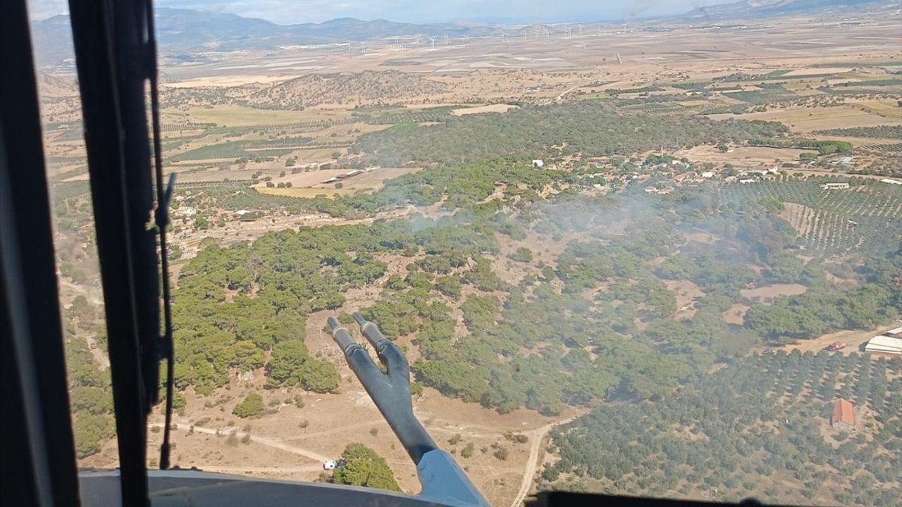 İzmir'de Tarım Arazisinde Yangın Ormana Sıçradı