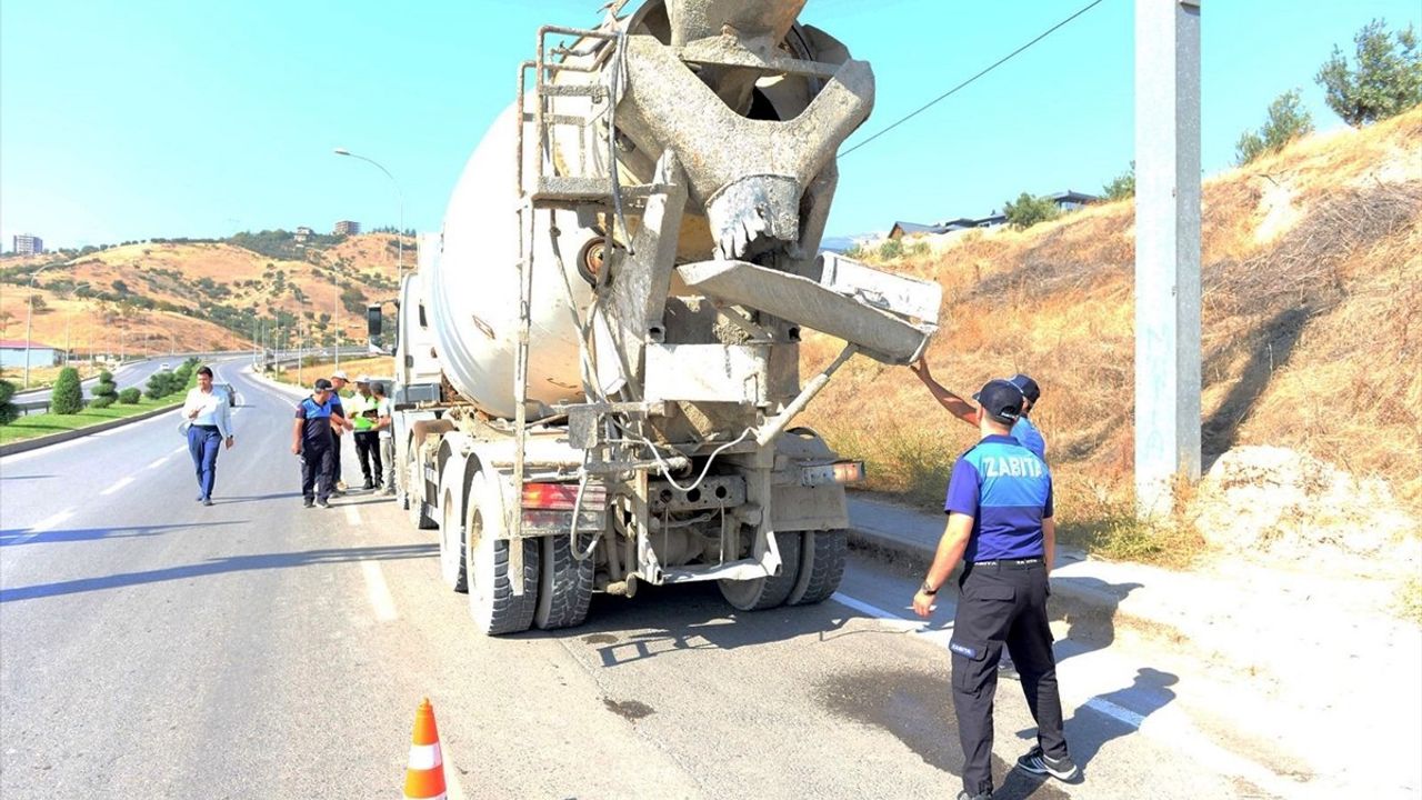 Kahramanmaraş'ta Beton Mikserine Ceza