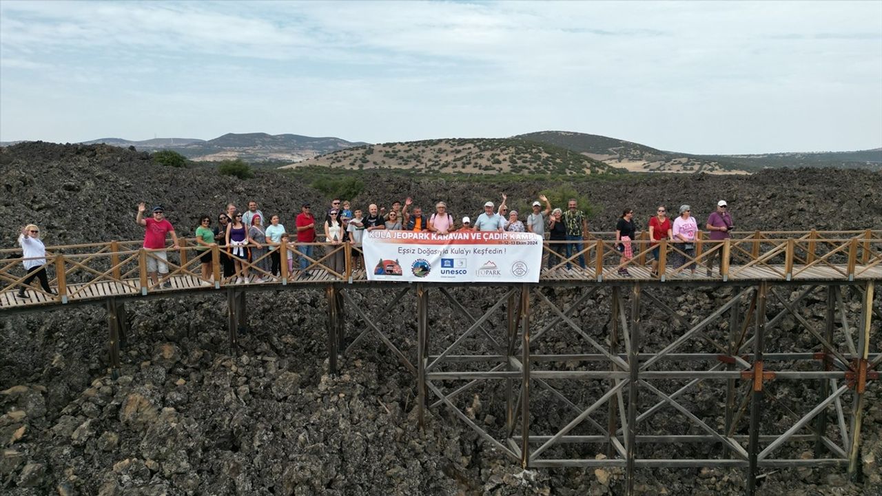 Manisa ve İzmirli Karavancılar Kula-Salihli UNESCO Jeoparkı'nda Buluştu