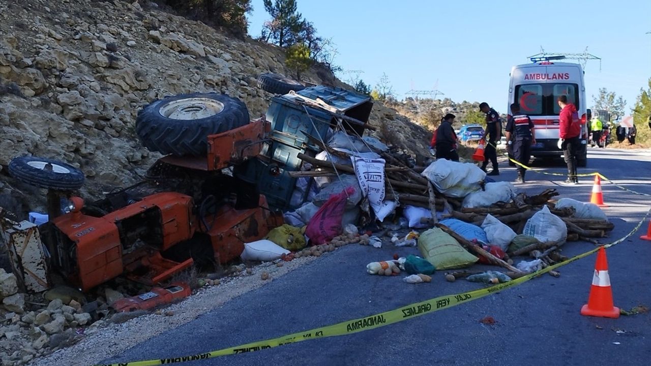 Mersin'de Traktör Kazası: Bir Ölü, Bir Yaralı