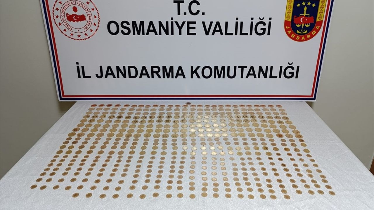 Osmaniye'de İzinsiz Basılan 513 Altın Ele Geçirildi