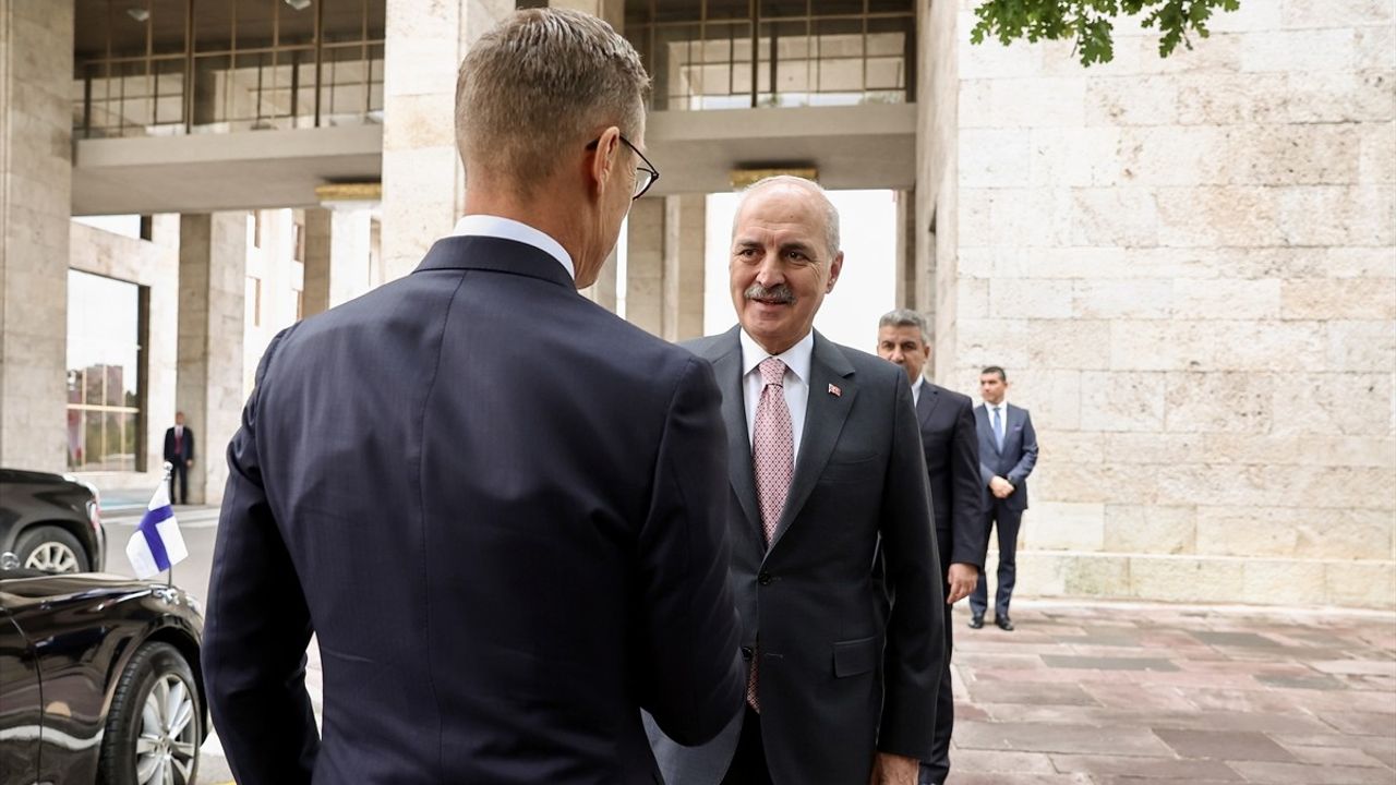 TBMM Başkanı Numan Kurtulmuş ve Finlandiya Cumhurbaşkanı Alexander Stubb Görüştü