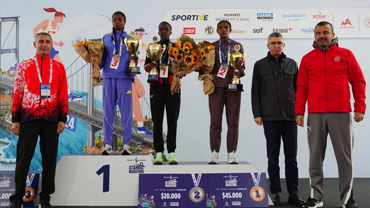 46. İstanbul Maratonu Ödül Töreni Gerçekleşti