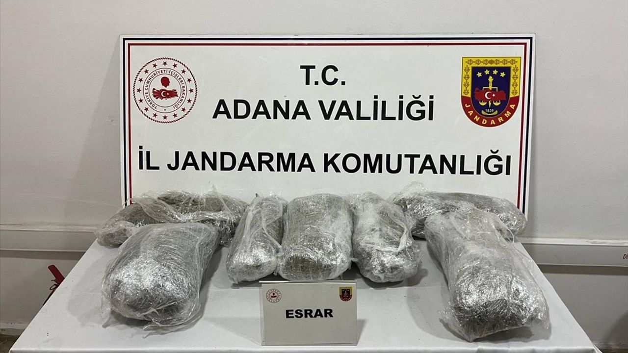 Adana'da Uyuşturucu Operasyonu: 6 Kilogram Esrar Ele Geçirildi