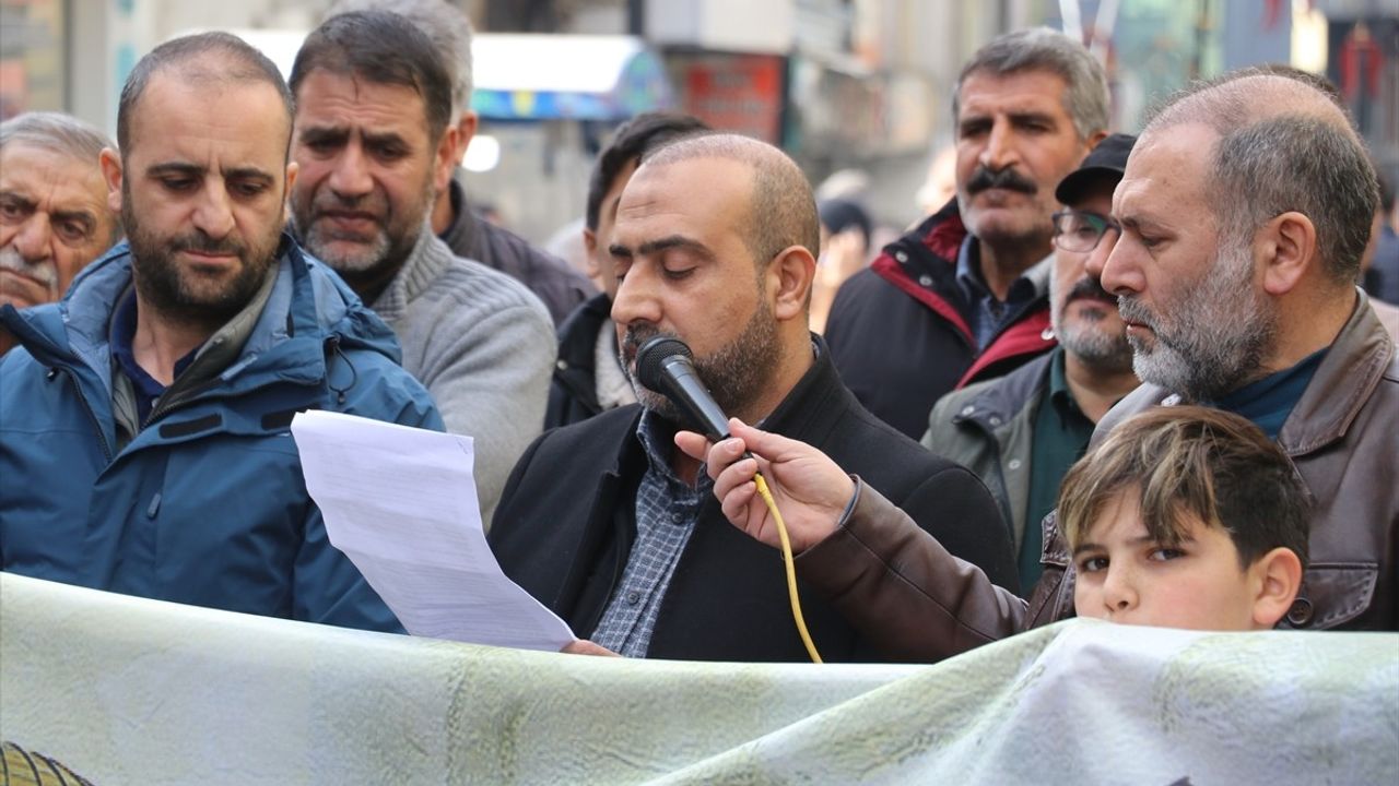 Ağrı'da Gazze Saldırılarına Karşı Protesto Düzenlendi
