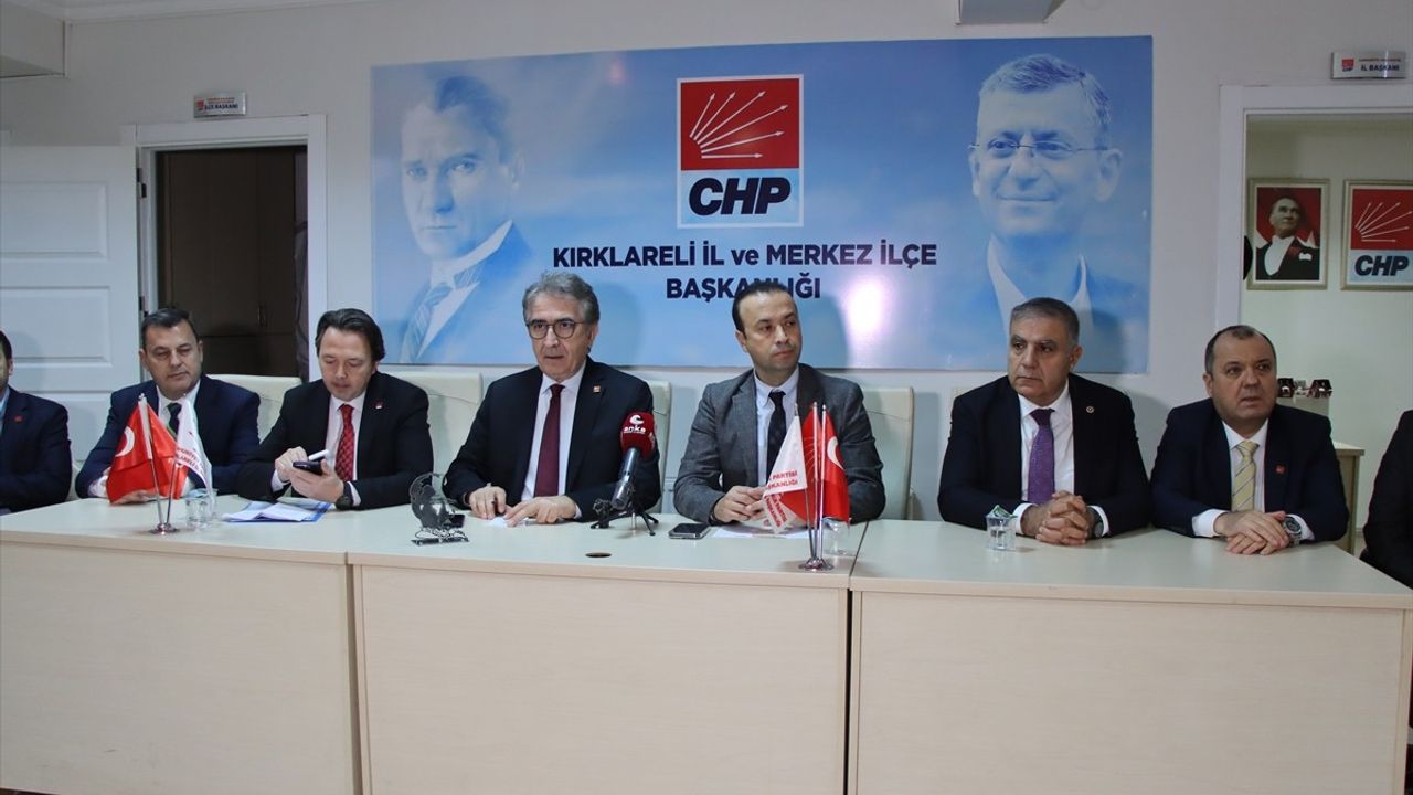 CHP Genel Başkan Yardımcıları Kırklareli'nde Partililerle Bir Araya Geldi