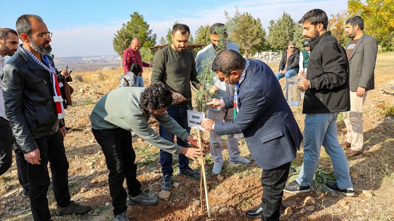 Diyarbakır'da Fidan Dikimiyle Filistinli Şehitler Anıldı