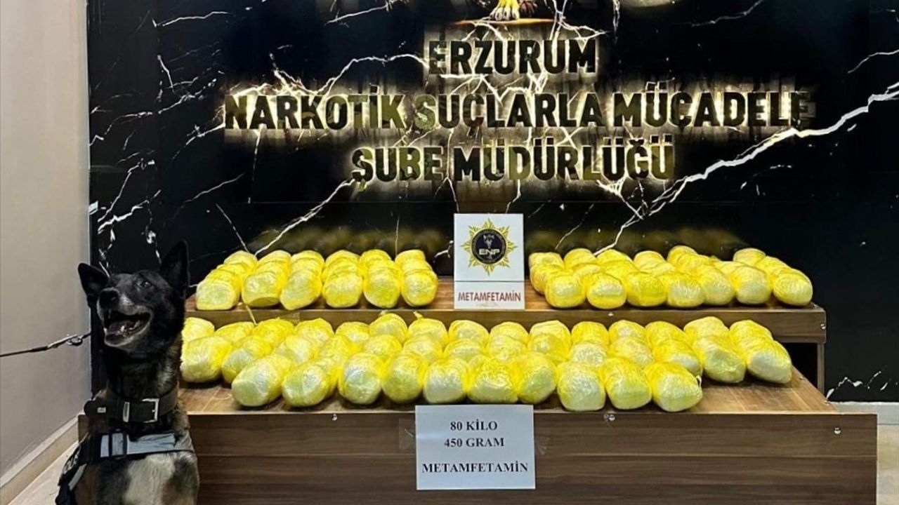 Erzurum'da 80 Kilo Sentetik Uyuşturucu Operasyonu
