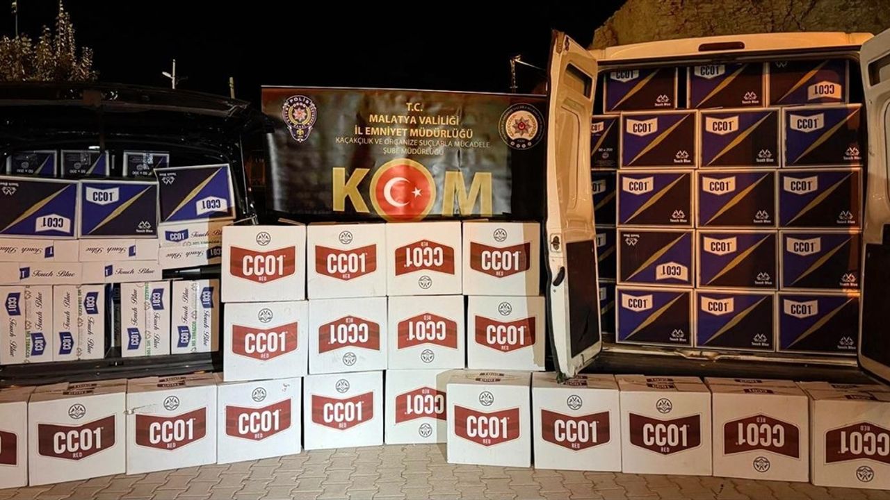 Malatya'da 2 Milyon 380 Bin Makaron Ele Geçirildi