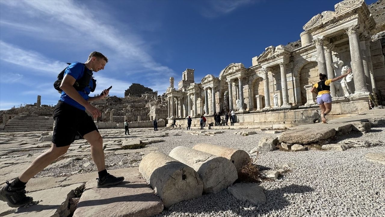 Sagalassos Antik Kenti'nde Uluslararası Sky Ultra Koşusu Düzenlendi