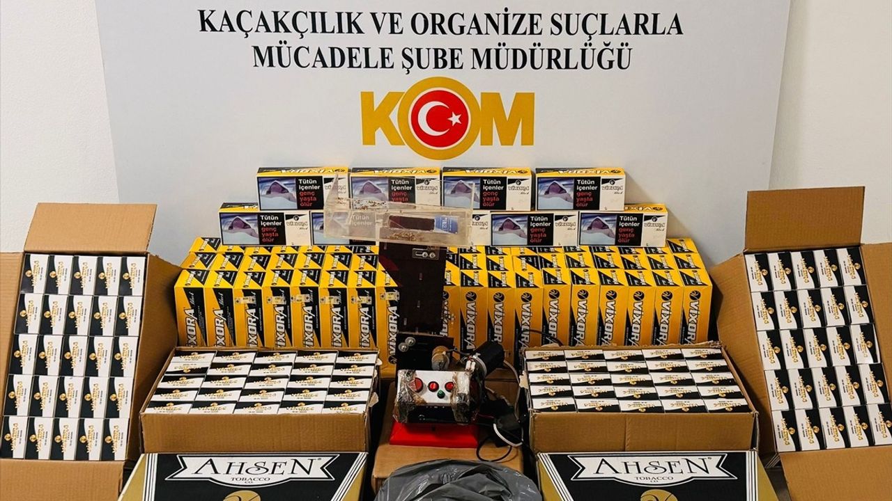 Samsun'da Kaçak Makaron Operasyonu