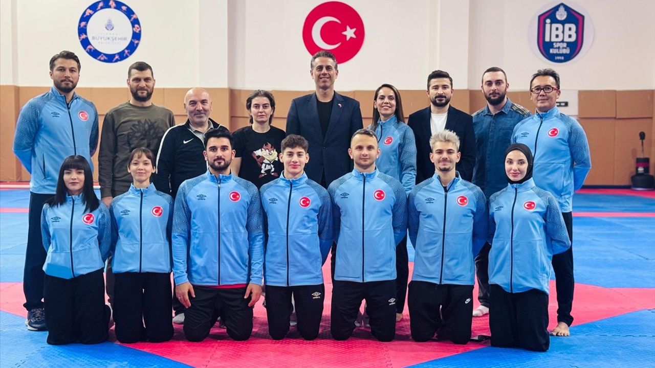 Tekvando Federasyonu Başkanı Tanrıkulu Poomsae Takımını Ziyaret Etti